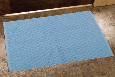 

Avira Home Cotton Bath Mat Honeycomb Terry Bathmat(Blue