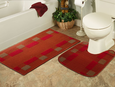 

Status PVC Bathroom Mat(Orange, Large)