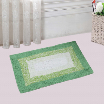 

Saral Home Cotton Bathroom Mat(Green, Medium)