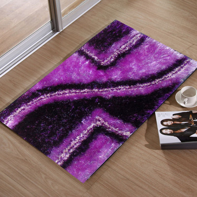 PRESTO Polyester Door Mat(Purple, Medium)