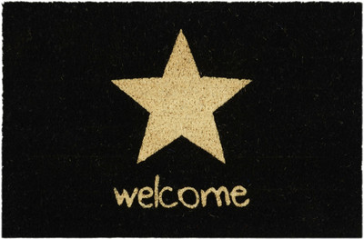 

Saral Home Coir Door Mat(Black
