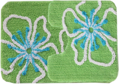 

Saral Home Cotton Bathroom Mat(Green, Medium)