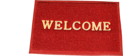 

Ritika Carpets PVC Door Mat(Maroon