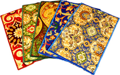

Ritika Carpets Velvet Door Mat(Multicolor, Medium)