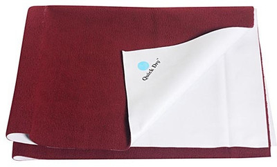 

Quick Dry Organic Cotton Baby Bed Protecting Mat Mat Quick dry generic mat Single Bed Maroon(Maroon, Extra Large)