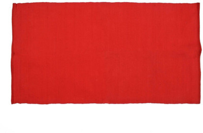 

Natural Furnish Cotton Door Mat(Red, Medium)