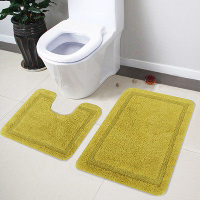 

Lushomes Cotton Bath Mat Cotton Regular(Light Green