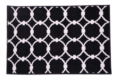 

Riva Carpets Polyester Bath Mat Geometric(Black