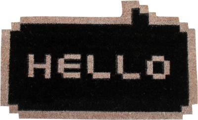 

Saral Home Coir Door Mat(Black