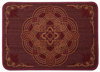 

Saral Home Polyester Door Mat(Red