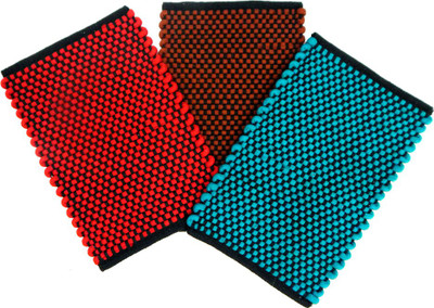 

Peponi Polyester Door Mat Polly Cotton Mat(Multicolor, Small)