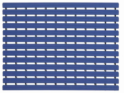 

Naxan PVC Bath Mat PVC Ribbed Shower mat(Dark Blue