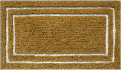 

Riva Carpets Microfiber Bath Mat Triple Frame Border(Yellow