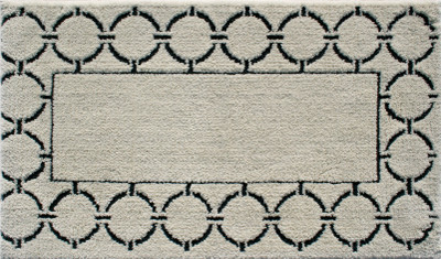 

Riva Carpets Microfiber Bath Mat Octagen Border(Green