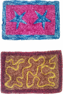 

First Look Trend Velvet Door Mat(Multicolor