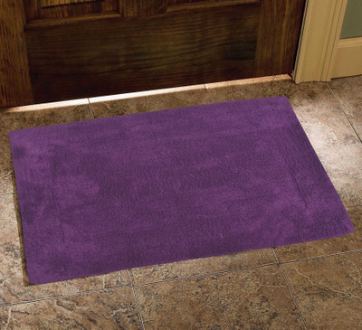 

Avira Home Cotton Bath Mat Elegance Bathmat(Purple