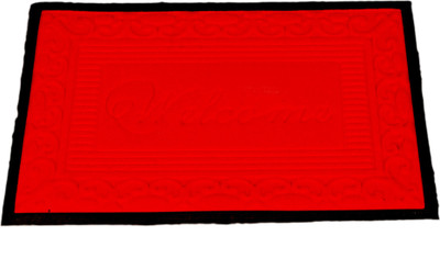 

Ritika Carpets PVC Door Mat(Red, Medium)