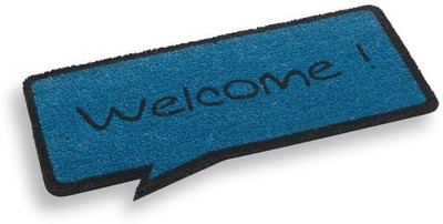 

Matzone Coir Door Mat(Blue