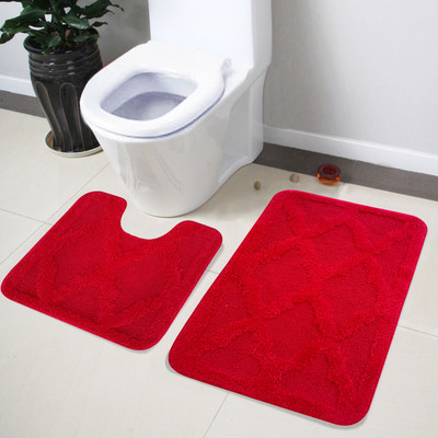 

Lushomes Cotton Bath Mat Cotton (Red