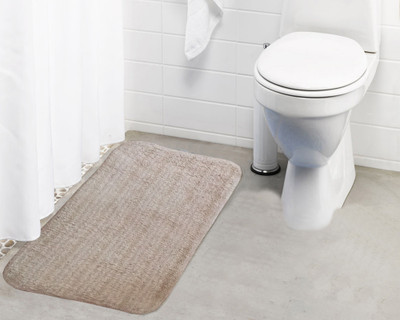 

Lushomes Polyester Bathroom Mat(Beige, Medium)