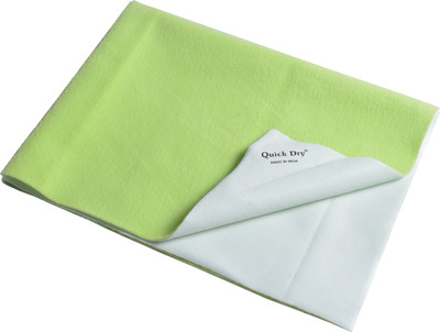 

Quick Dry Microfiber Baby Bed Protecting Mat Mat Bed Protector(Pista, Medium)