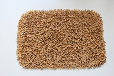 

MY HOUSE Cotton Bathroom Mat(Beige, Small)
