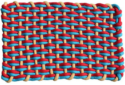 

MY HOUSE Polyester Door Mat(Blue