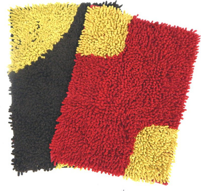 

Peponi Polyester Door Mat Polly Cotton Mat(Multicolor, Small)