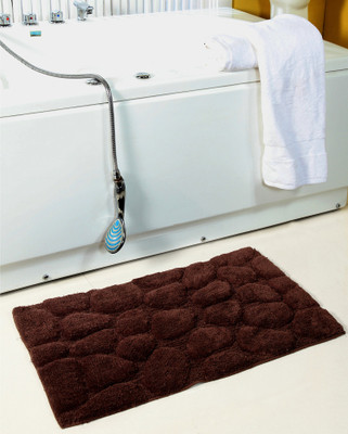 

Homefurry Cotton Bath Mat Bath Mat(Brown