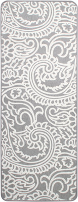 

Saral Home Cotton Floor Mat Traditional Jaquard Printed Bed Side or Kitchen Runner- 45X120 Cm -1Pc(White