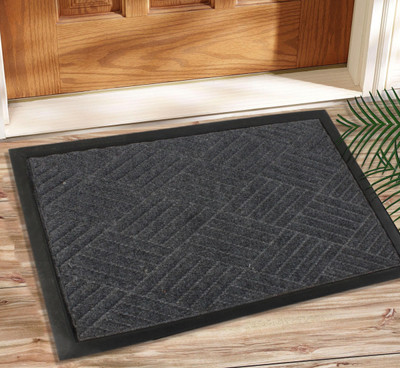 

Saral Home Coir Door Mat PP Outdoor Deocrative Heavy duty Coir Mat 40X60 Cm -1Pc(Grey