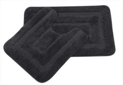 

Saral Home Polyester Bathroom Mat(Black, Medium)