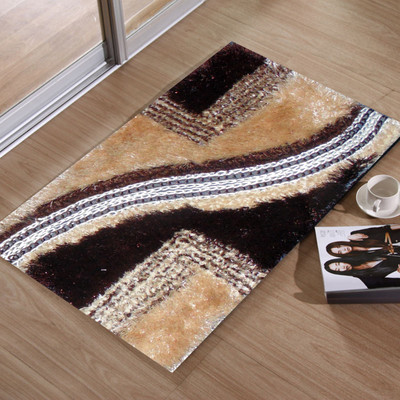 PRESTO Polyester Door Mat(Brown, Medium)