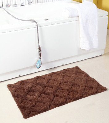

Homefurry Cotton Bath Mat Bath Mat(Brown