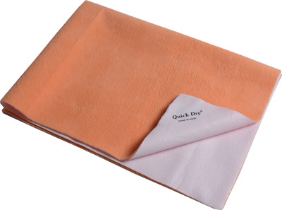 

Quick Dry Microfiber Baby Bed Protecting Mat Mat Bed Protector - Double Bed(Peach, Extra Large)