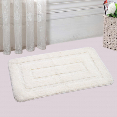 

Saral Home Microfiber Bath Mat PREMIUM QUALITY MICRO POLYESTER BATHMAT(Ivory