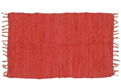 

Natural Furnish Cotton Door Mat(Red, Medium)