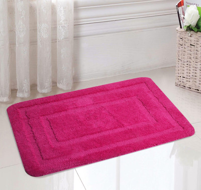 

Saral Home Polyester Bathroom Mat(Pink