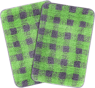 

Saral Home Cotton Bathroom Mat(Green, Medium)