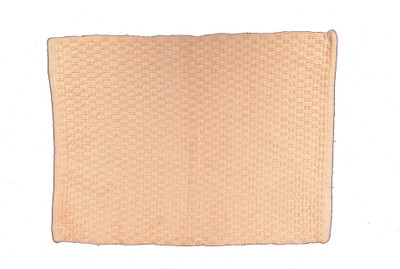 

Avira Home Cotton Bath Mat Textured Woven Rug(Beige
