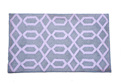 

Riva Carpets Polyester Bath Mat Self Design(Blue