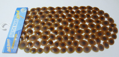 Decorika PVC Bathroom Mat(Brown