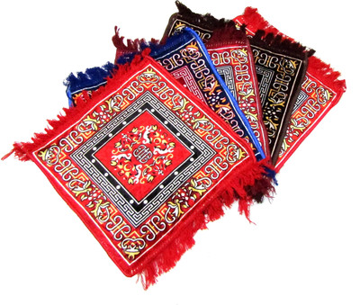 

Aps Craft Velvet, Cotton Prayer Mat(Multicolor, Medium)
