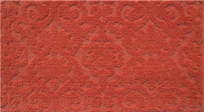 

Riva Carpets Microfiber Bath Mat Damask(Red