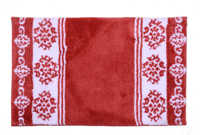 

Riva Carpets Polyester Bath Mat Floral(Red