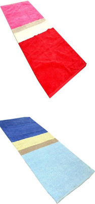 

Red Hot Cotton Yoga and Exercise Mat(Multicolor, Large)
