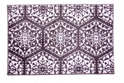

Riva Carpets Polyester Bath Mat Self Design(Brown