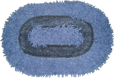 

Ritika Carpets Cotton Bathroom Mat(Blue, Medium)