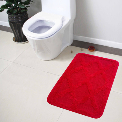 

Lushomes Cotton Bath Mat Cotton (Red