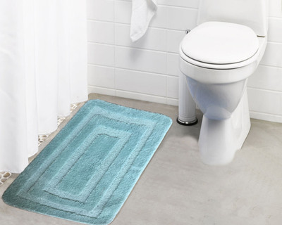 

Lushomes Microfiber Bath Mat Anti Rubber Coated(Green